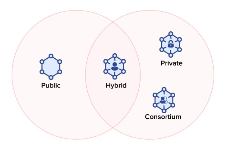 4 différents types de plateformes blockchain à savoir